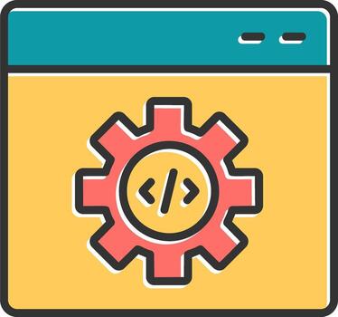 código mejoramiento vector icono