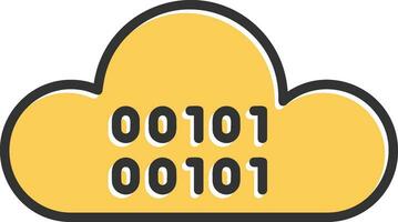 Cloud Coding Vector Icon