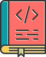 Coding Book Vector Icon