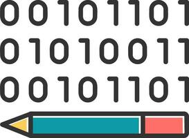 Binary Code Vector Icon