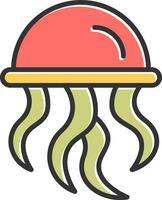 Jellyfish Vector Icon