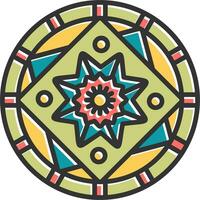 icono de vector de mandala