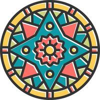 icono de vector de mandala