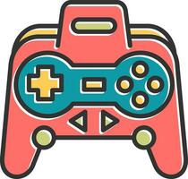 icono de vector de controlador de juego