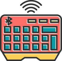 Wireless Keyboard Vector Icon