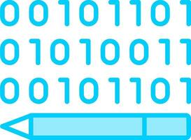 Binary Code Vector Icon