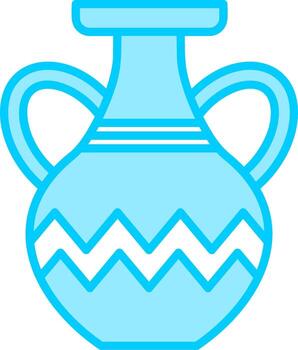 icono de vector de florero