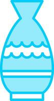 icono de vector de florero