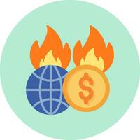 Economic Crisis Vector Icon