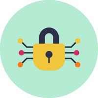 icono de vector de cifrado de datos