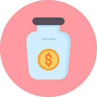 Money Jar Vector Icon