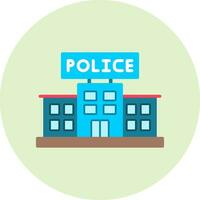 Police Station Vector Icon