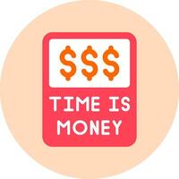 Time Is Money Vector Icon