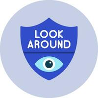 Look Around Vector Icon