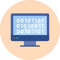 Binary Code Vector Icon