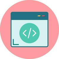 icono de vector de programación web