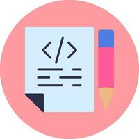 icono de vector de escritura