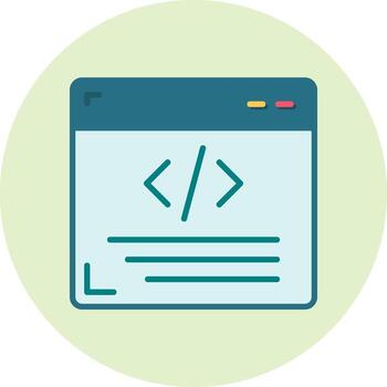 icono de vector de programación web