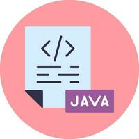 icono de vector de java