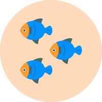 peces vector icono