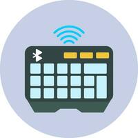 Wireless Keyboard Vector Icon