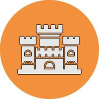 icono de vector de castillo