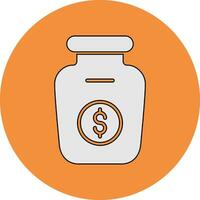 Money Jar Vector Icon