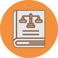 Law Book Vector Icon