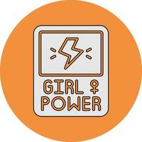 Girl Power Vector Icon