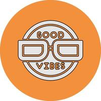 Good Vibes Vector Icon