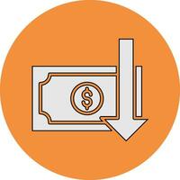 Money Loss Vector Icon