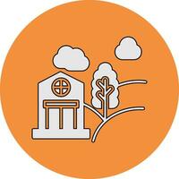 Forest House Vector Icon