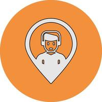 icono de vector de posición