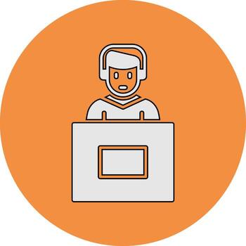 icono de vector de entrevista