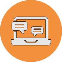 Online Interview Vector Icon