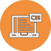 icono de vector de css