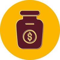 Money Jar Vector Icon