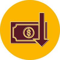 Money Loss Vector Icon