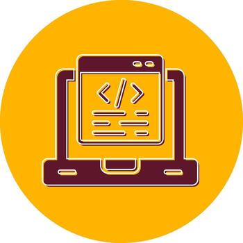 icono de vector de programación