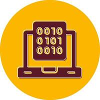 Binary Data Vector Icon