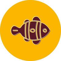 Clown Fish Vector Icon