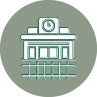 Train Station Vector Icon