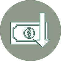 Money Loss Vector Icon