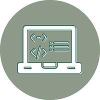 icono de vector de programación
