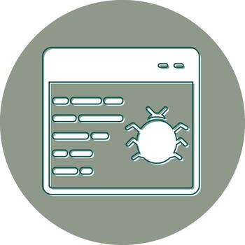 icono de vector de error