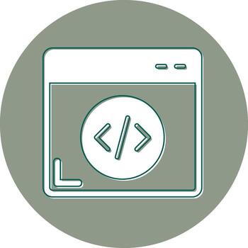 icono de vector de programación web