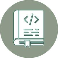 Coding Book Vector Icon