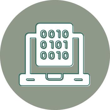 binario datos vector icono
