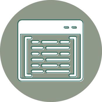 icono de vector de codificación