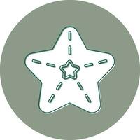 icono de vector de estrella de mar